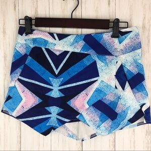 LF Rumor Boutique blue and white envelope skirt